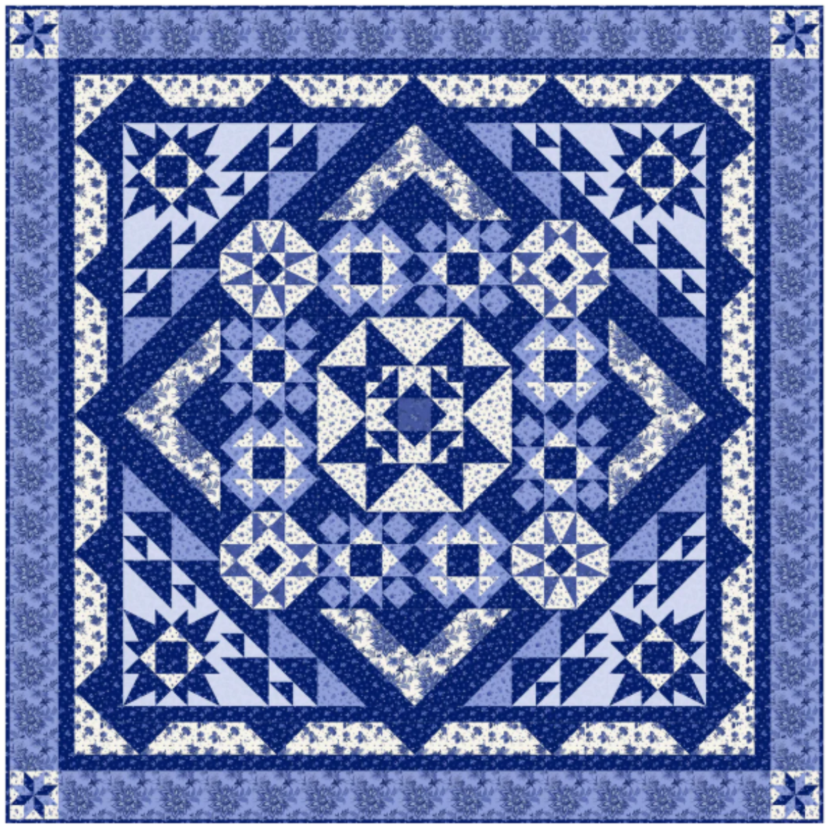 Blue on Blue Pattern