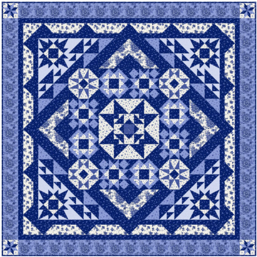 Blue on Blue Pattern