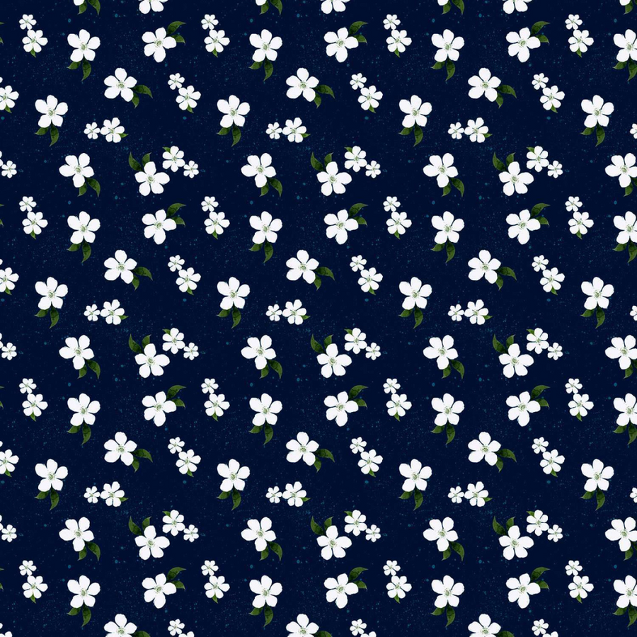 Small Floral - Navy