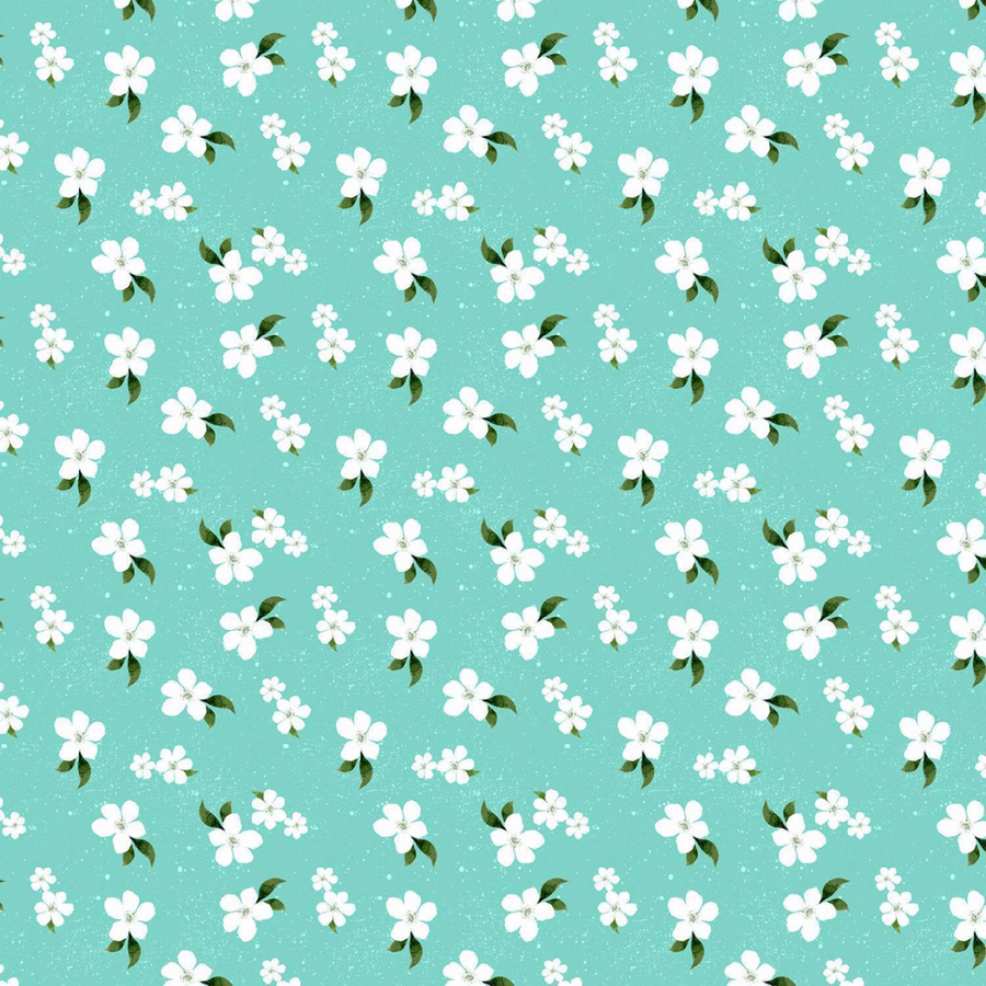 Small Floral - Teal