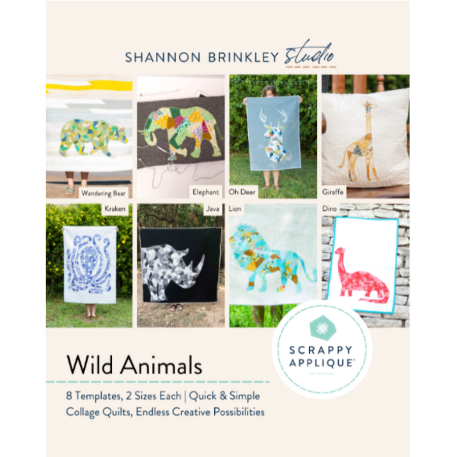 Scrappy Applique Pattern Book - Wild Animals