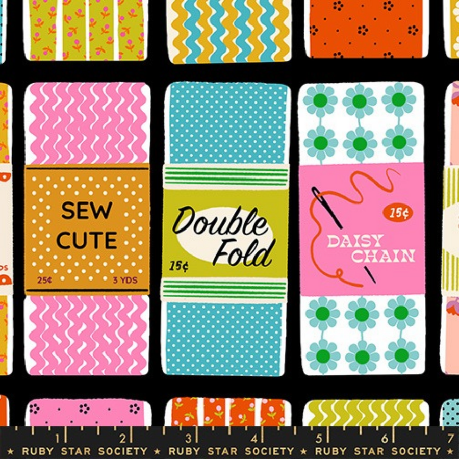 1-800 Notions Sew Cute Ephemera Black