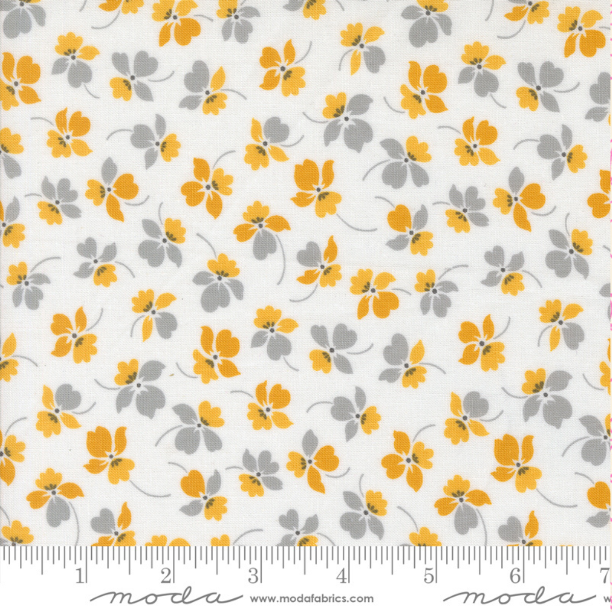 Flourish Floral - Off White / Honey
