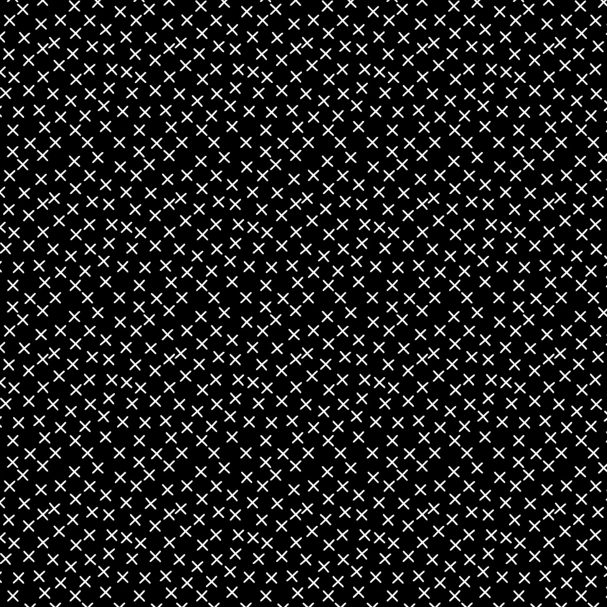 Crossroads - White on Black - 48cm Remnant