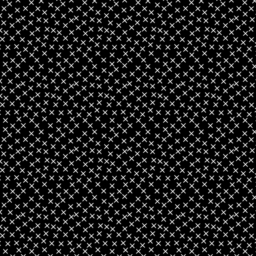 Crossroads - White on Black - 48cm Remnant