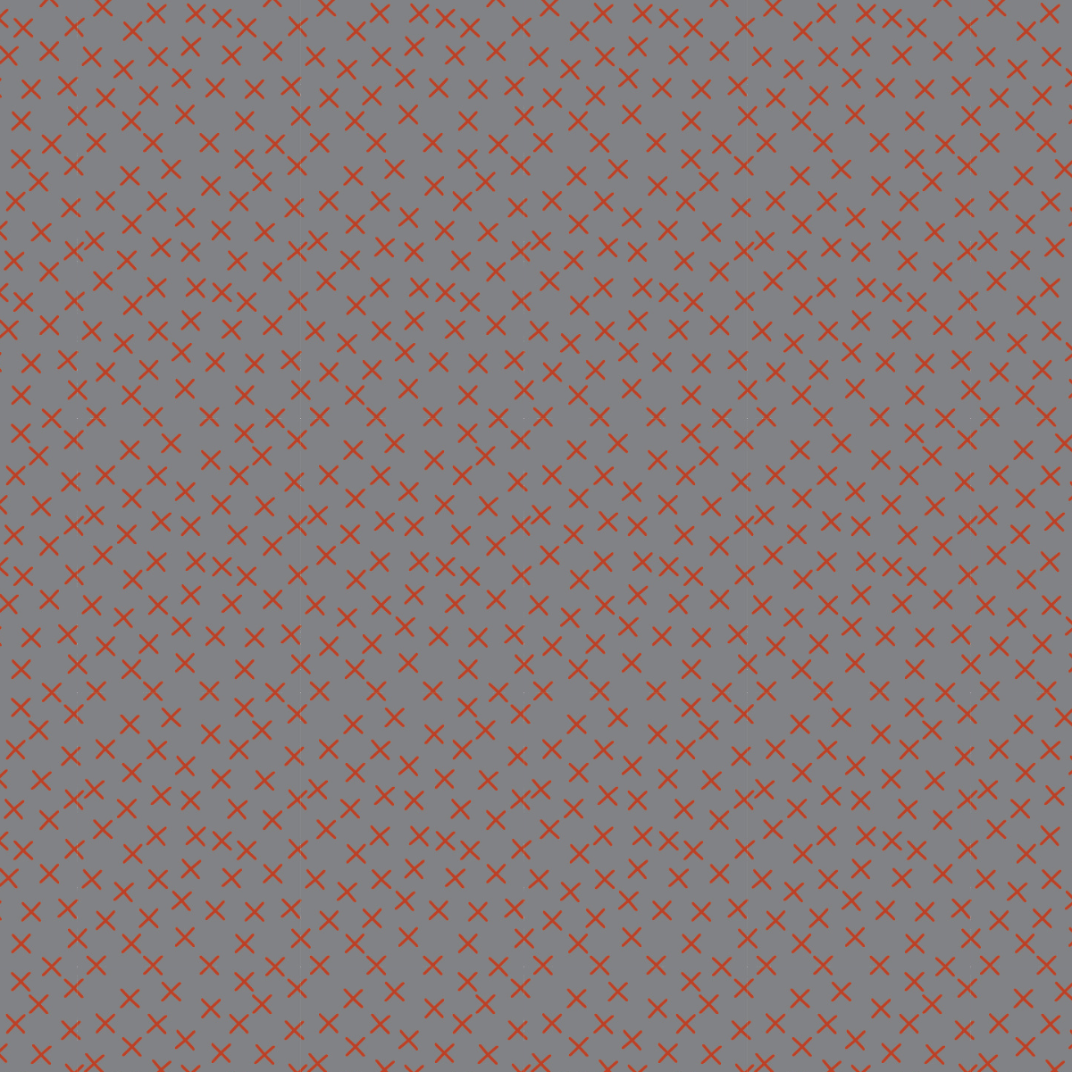 Crossroads - Red on Grey - 49cm Remnant