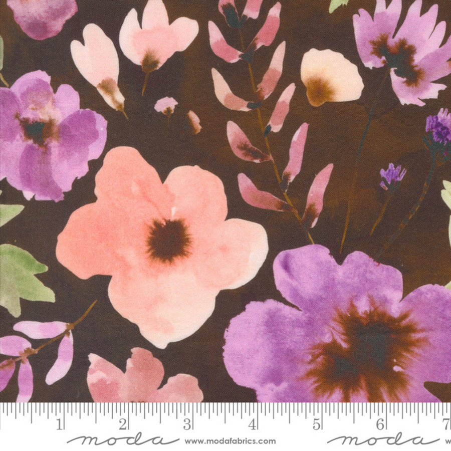 Blooming Lovely Large Floral Sepia