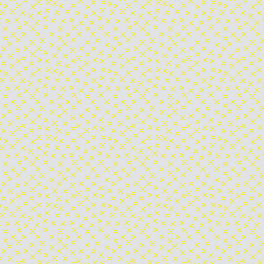 Crossroads - Yellow on Cream - 40cm Remnant