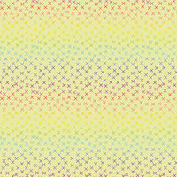 Crossroads - Rainbow on Yellow - 48cm Remnant