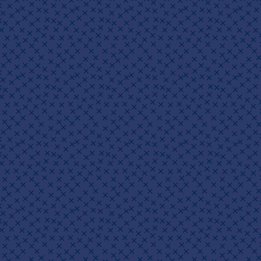 Crossroads - Black on Navy - 43cm Remnant