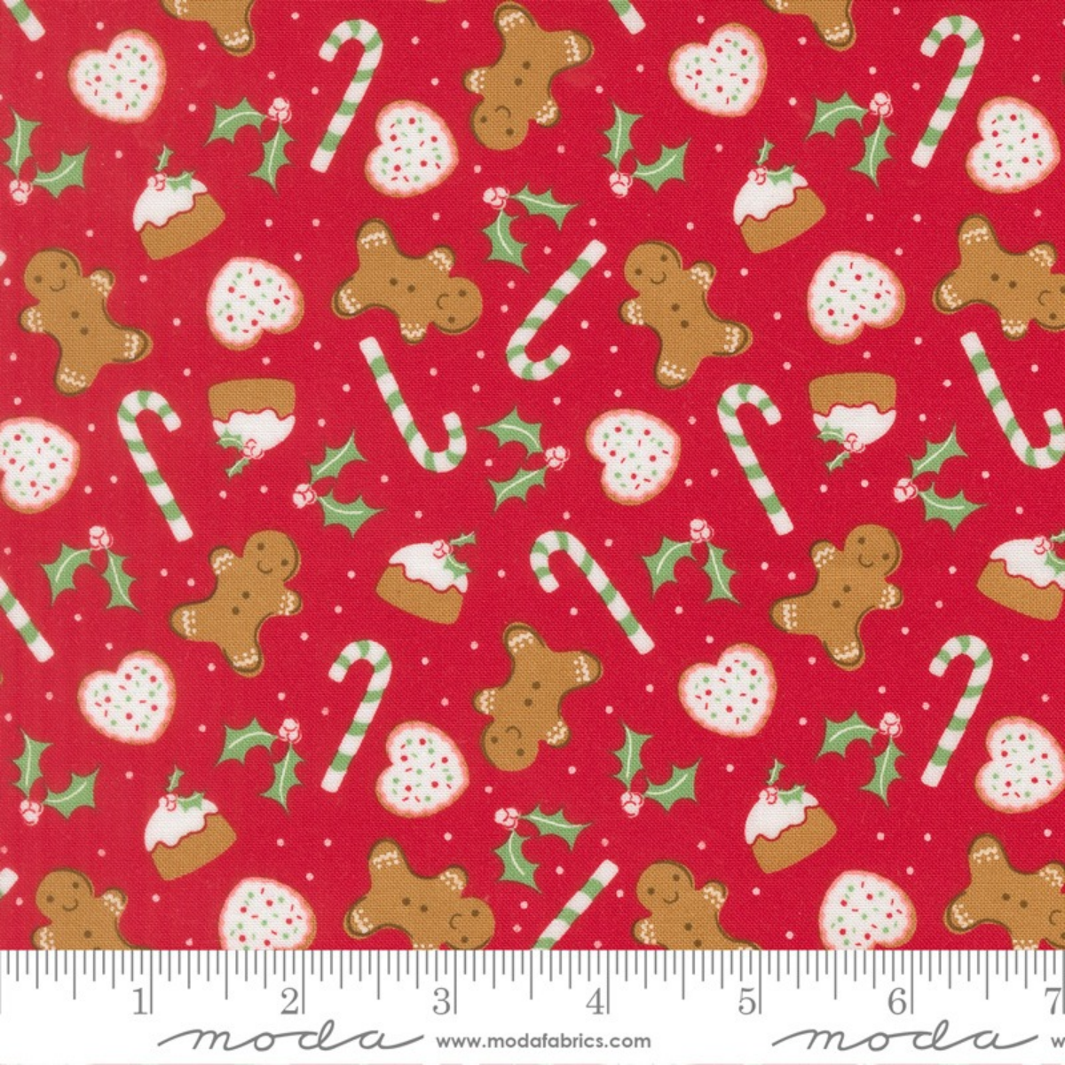 Merrily on High Gingerbread Red